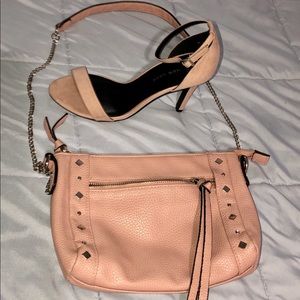 Sam & Libby Purse blush pink silver chain strap pocketbook “Only the pocketbook”